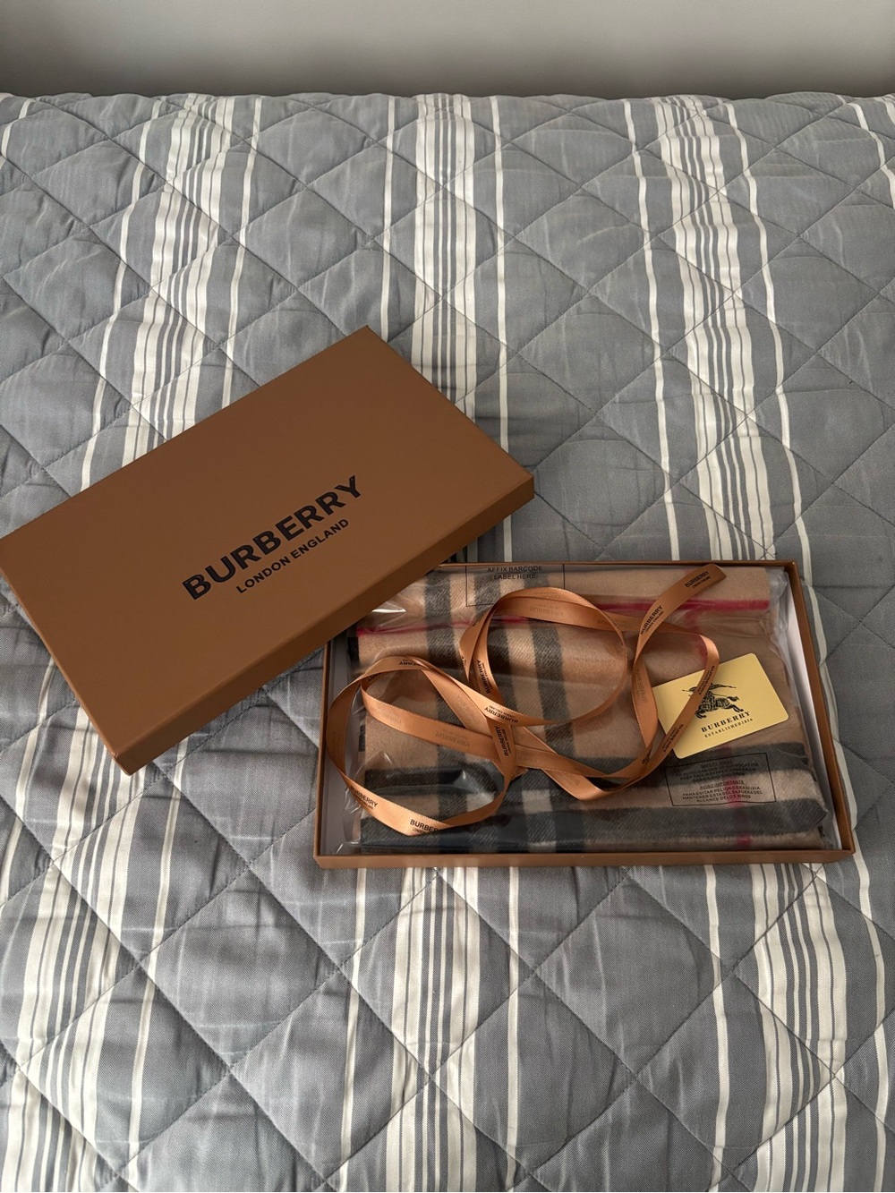 brand new burberry cashmere scarf